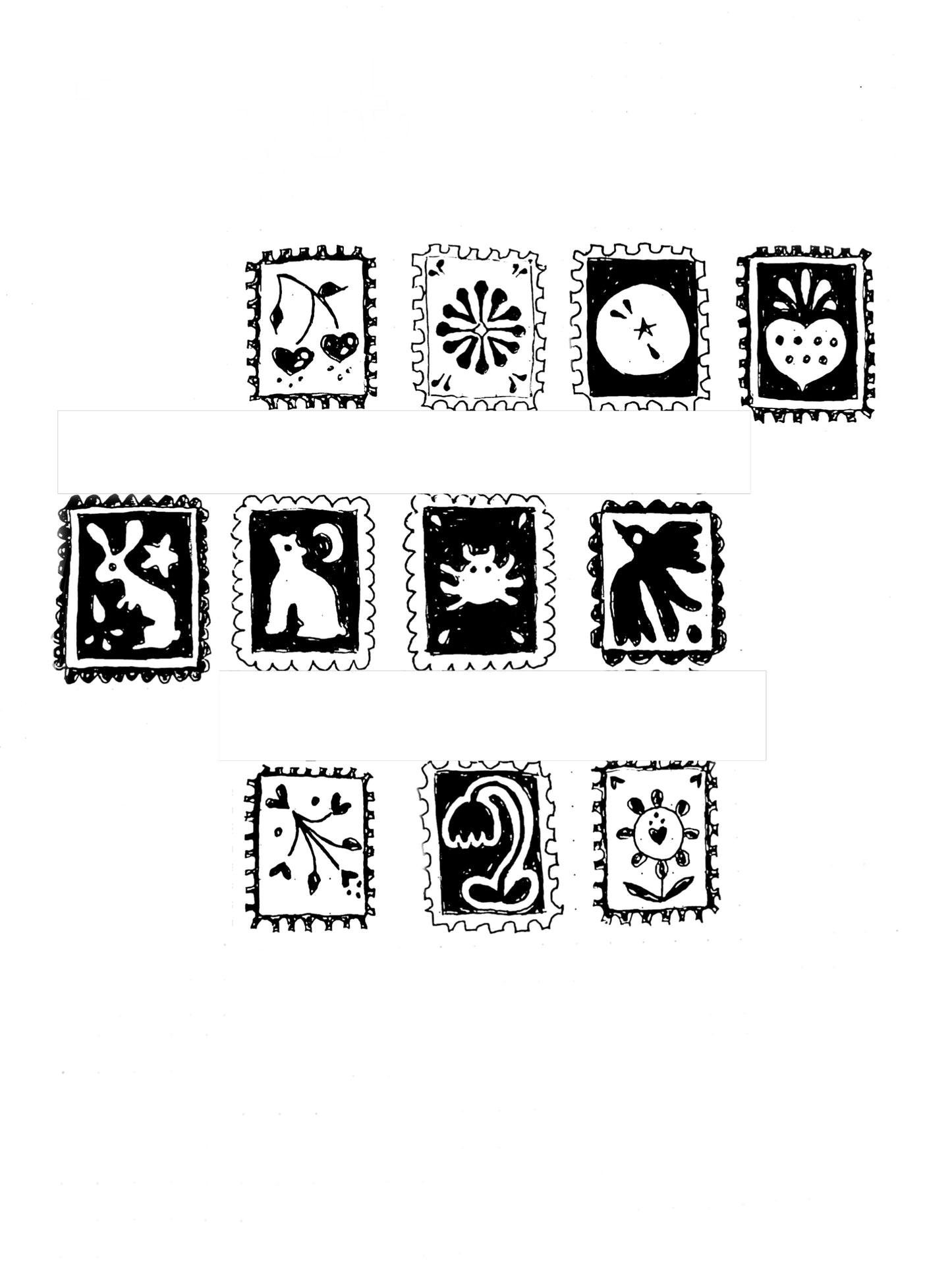 Stamp Motif Tattoo ticket/ flash download