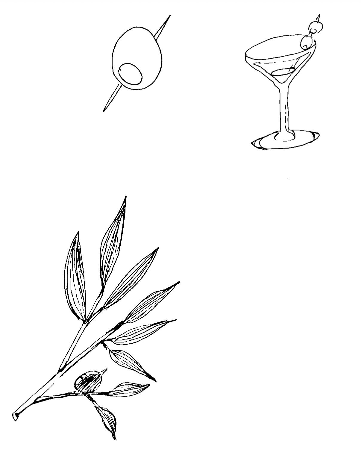 Tattoo ticket/ flash download Olive fruit
