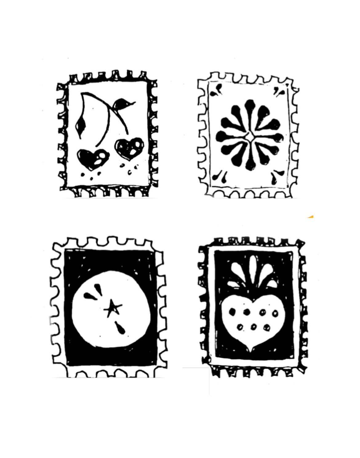 Stamp Motif Tattoo ticket/ flash download