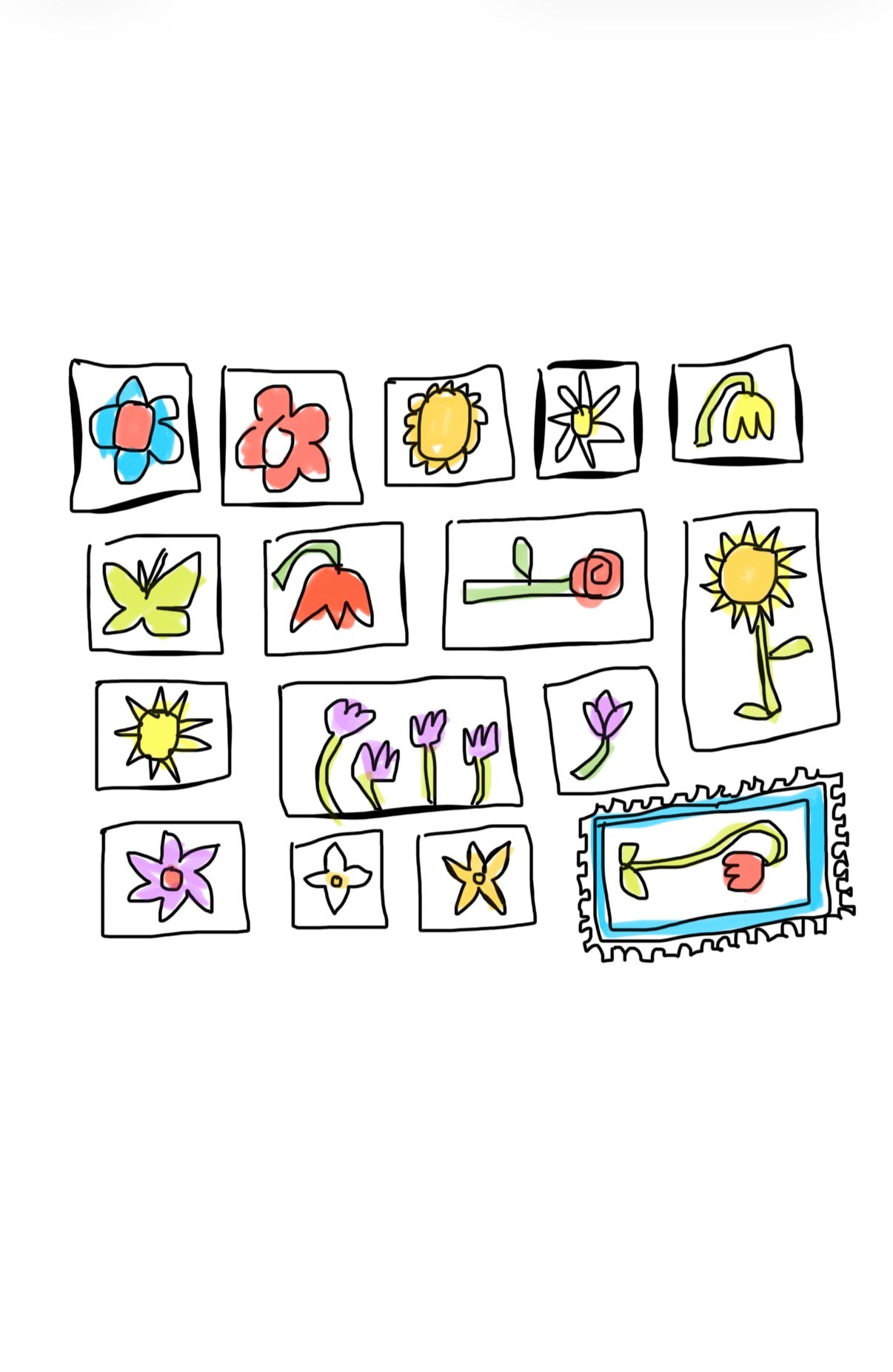 Stamp Motif Tattoo ticket/ flash download