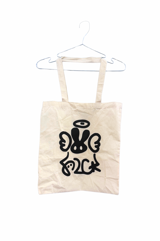 PUCK Merch - Tan tote bags